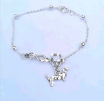 Pulsera infinito patita con dije perrito dachshund